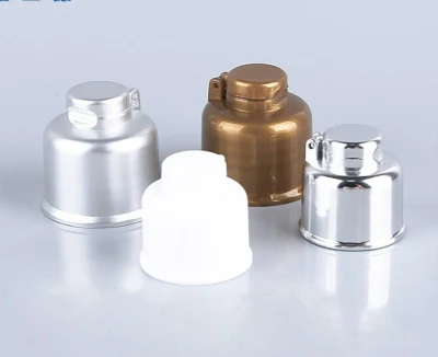 Tampa de garrafa de prata de fábrica da China Preço barato 20/410 24/410 28/410 Tampa plástica flip top para frasco de limpador facial