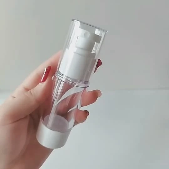 120ml nova bomba dispensadora de spray cosmético garrafa de plástico fosca transparente garrafa sem ar