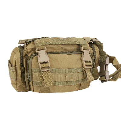 Mochila dupla segura 600d poliéster corrida esportiva pochete militar masculina Waiat